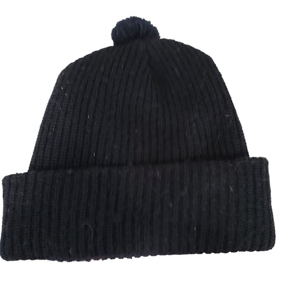 trans-atlantic pipeline project Super RARE Vintage beanie hat black yellow - Picture 2 of 2